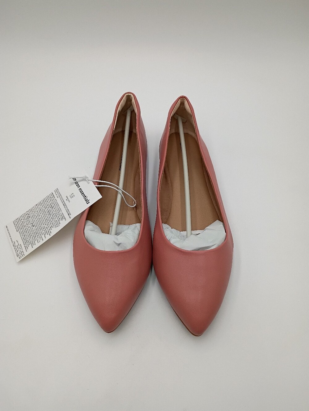Women's Cushioned Pointed-Toe Ballet Flat, Slip-on Non-Slip Work Shoes 11W